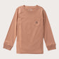 Rust Long Sleeve Cotton T-shirt // Turkey