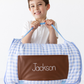 Boys Nap Mat - Blue Gingham