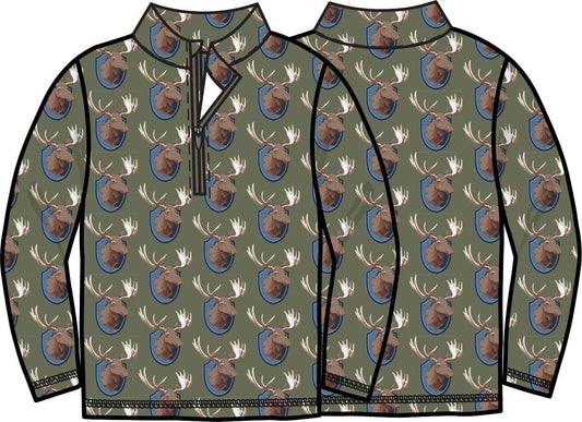 Moose Lodge Performance Long Sleeve Quarter Zip
