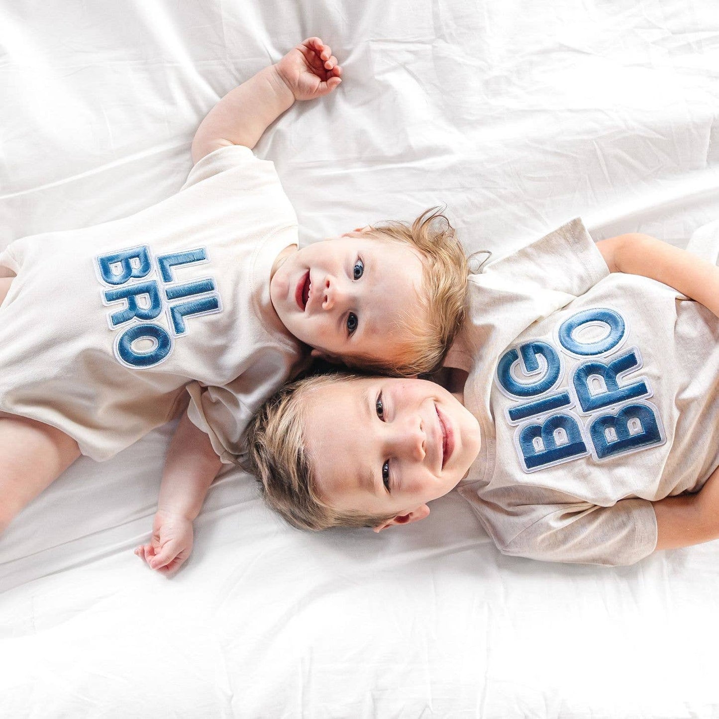 Big Bro Embroidered Patch Short Sleeve T-Shirt - Family Fun