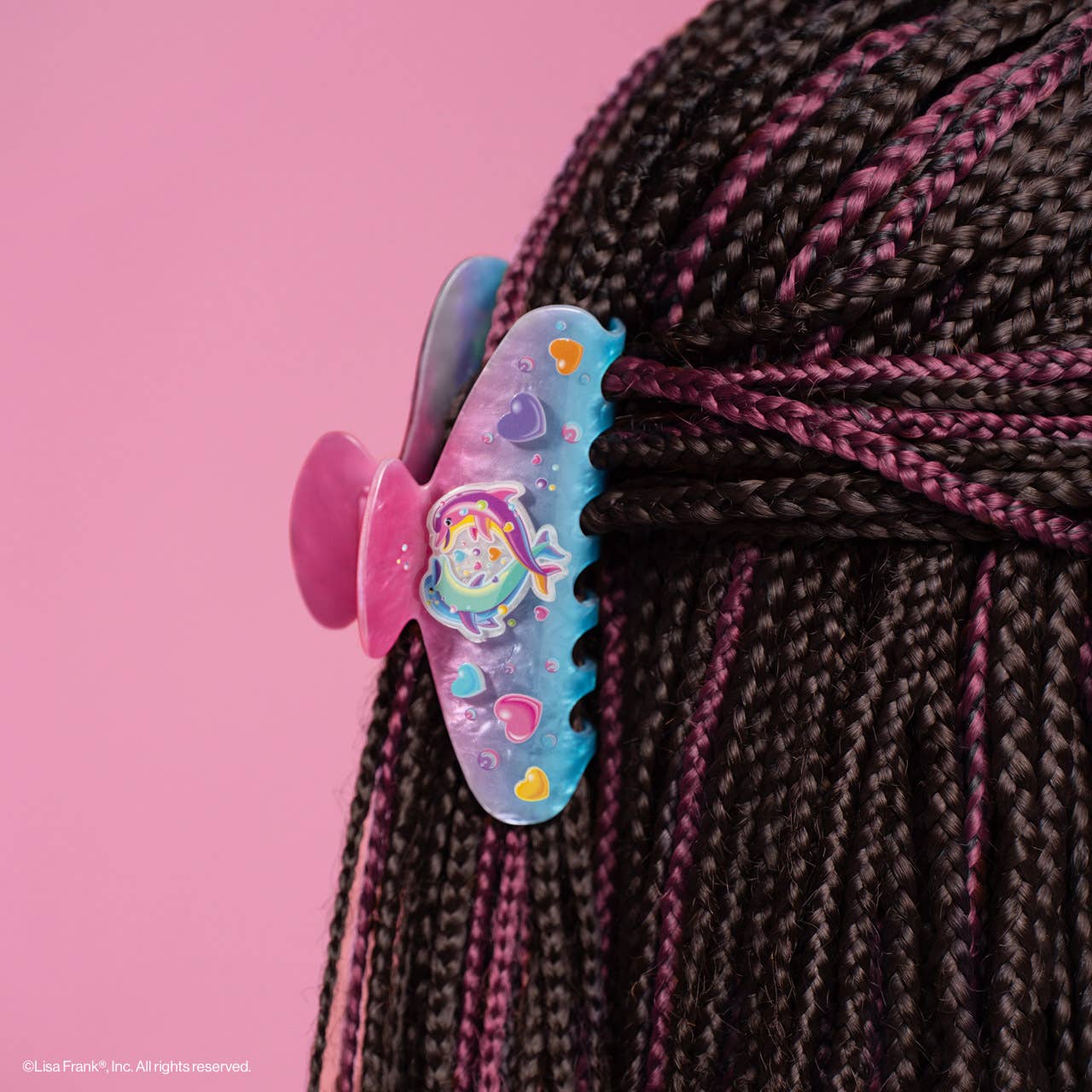 Lisa Frank x Kitsch Glitter Claw Clip