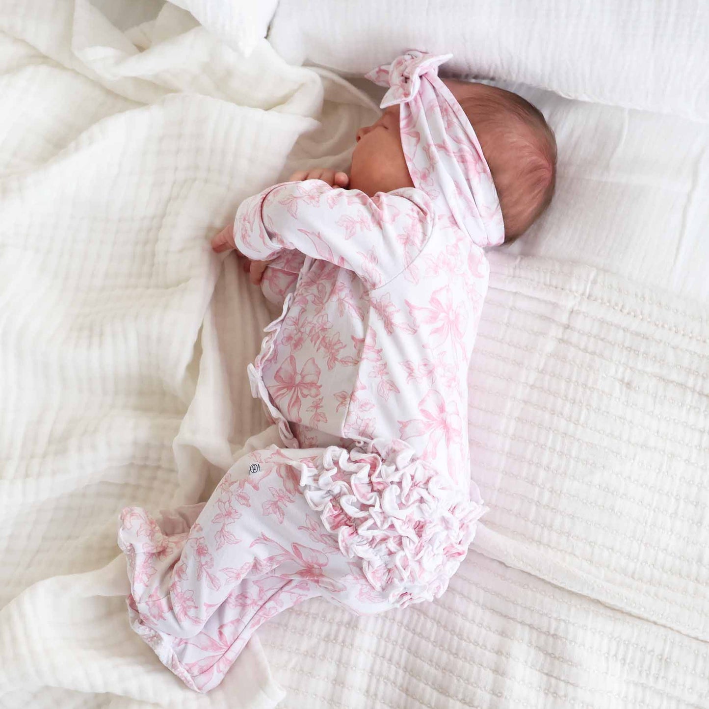 Fancy Frills Ruffle Zipper Footie