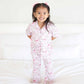 Girl's Two Piece Flare Lounge Set | Bows in Bloom
