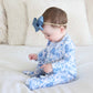 Betsy's Blooms Ruffle Zipper Footie