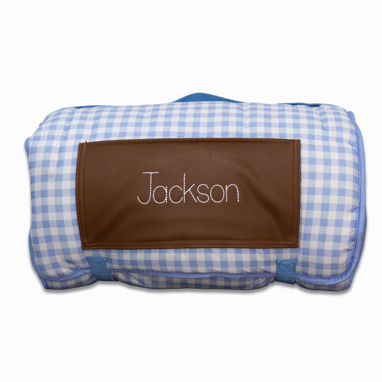 Boys Nap Mat - Blue Gingham