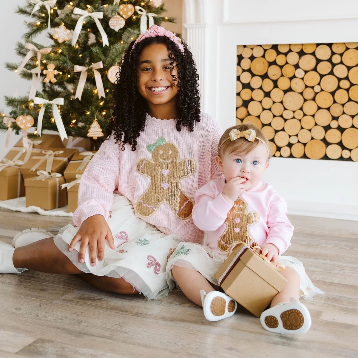 Sequin Gingerbread Sweater