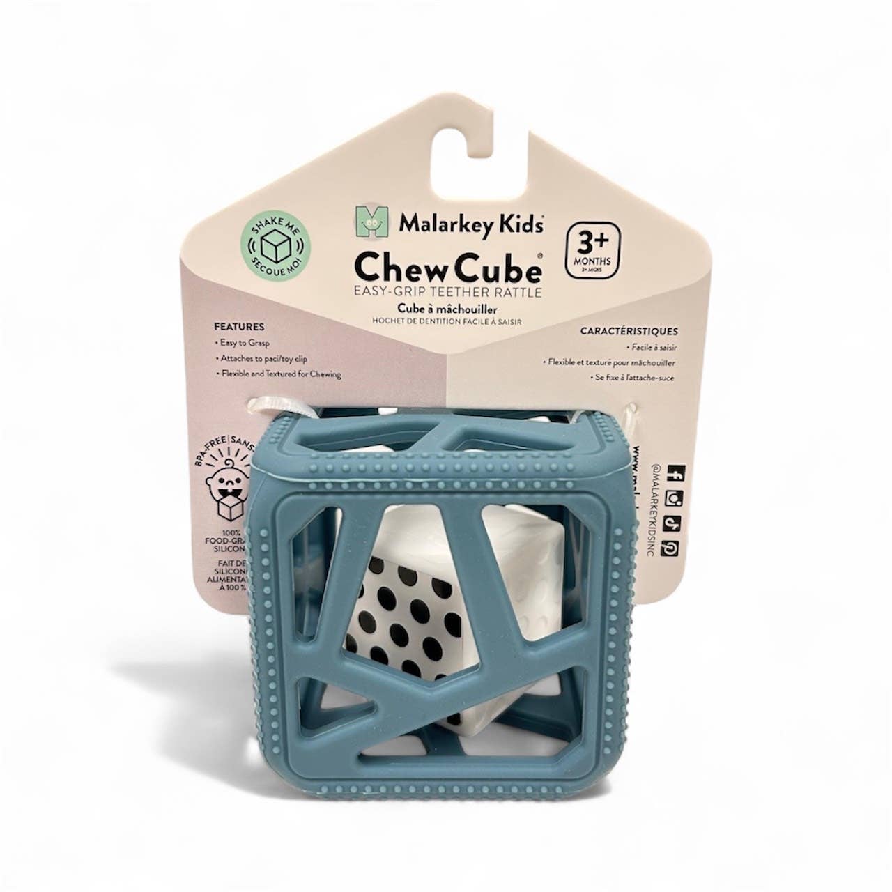 Chew Cube - Silicone Teether Rattle