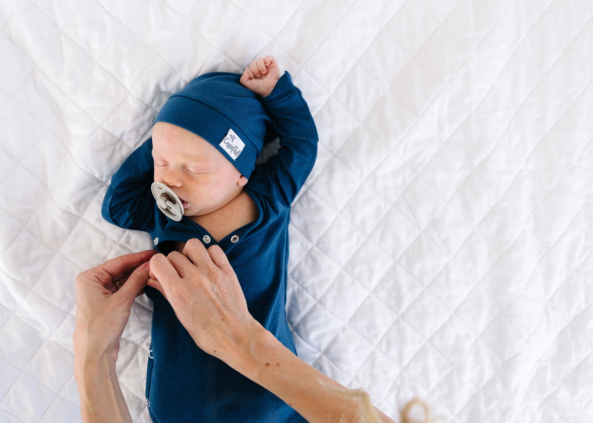 Newborn Knotted Gown // River