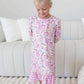Long Sleeve Ruffle Button Nightgown | Hoppy Spring