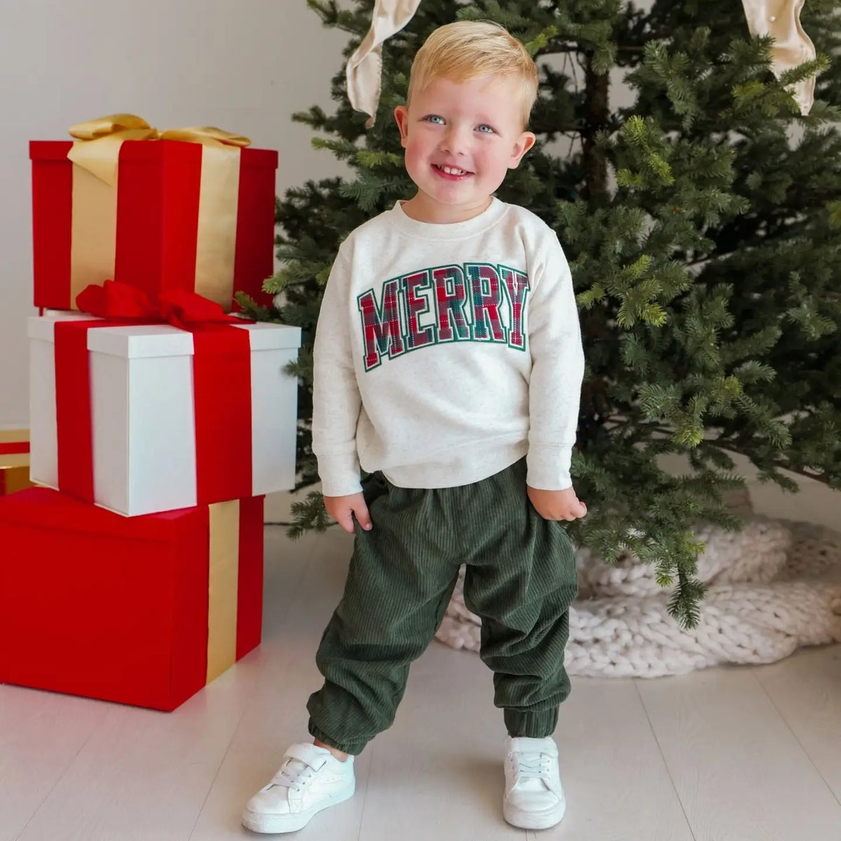 Merry Tartan Christmas Sweatshirt