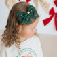 Emerald Rhinestone Tulle Headband