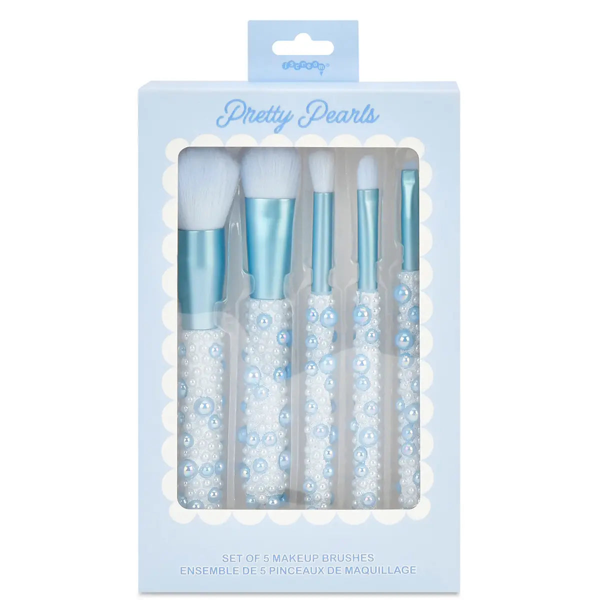 Blue Pearl 5 Piece Makeup Brush Set