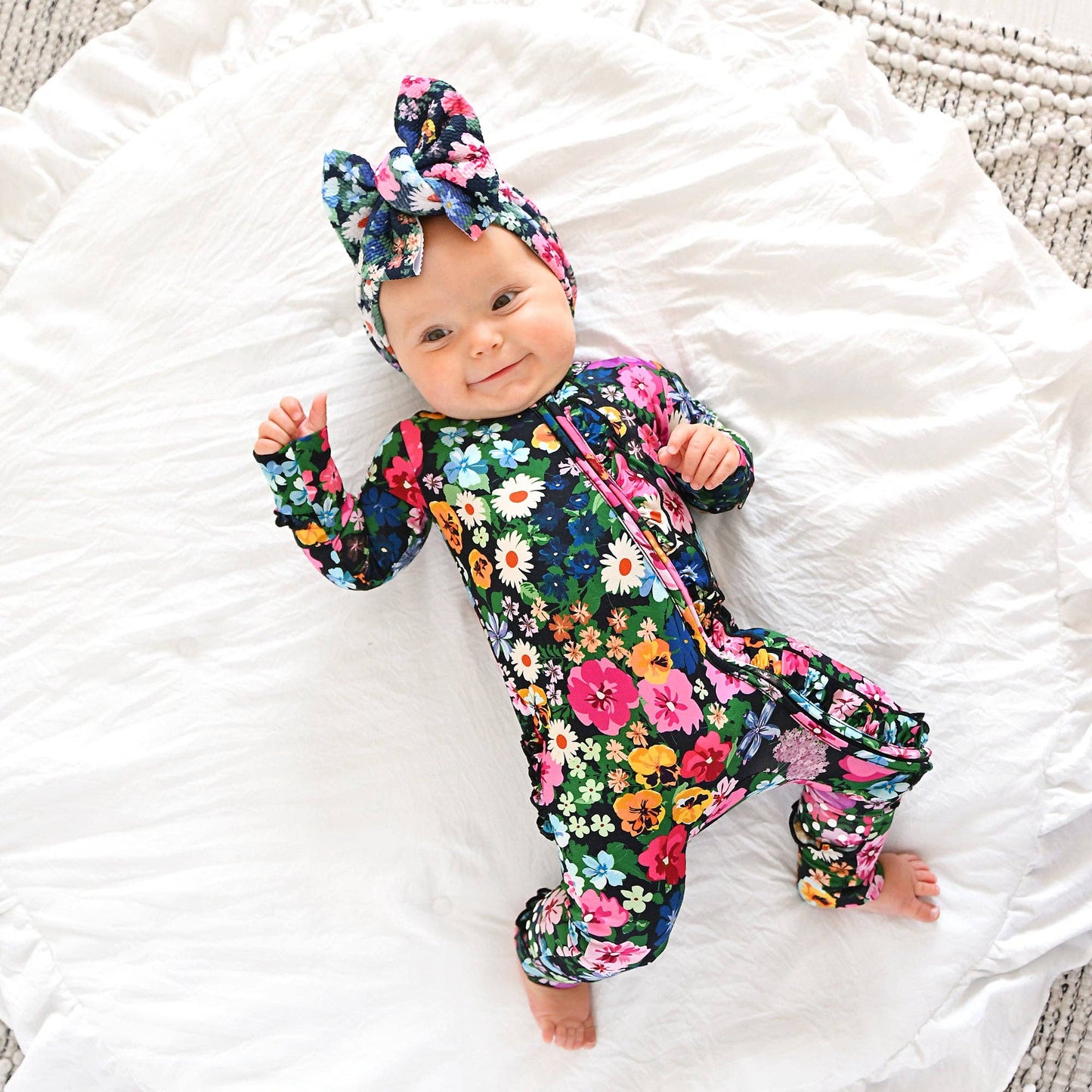 Cassandra Ruffle Zip Bamboo One Piece