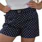 Lulu Mac Short // Navy Polka Dot