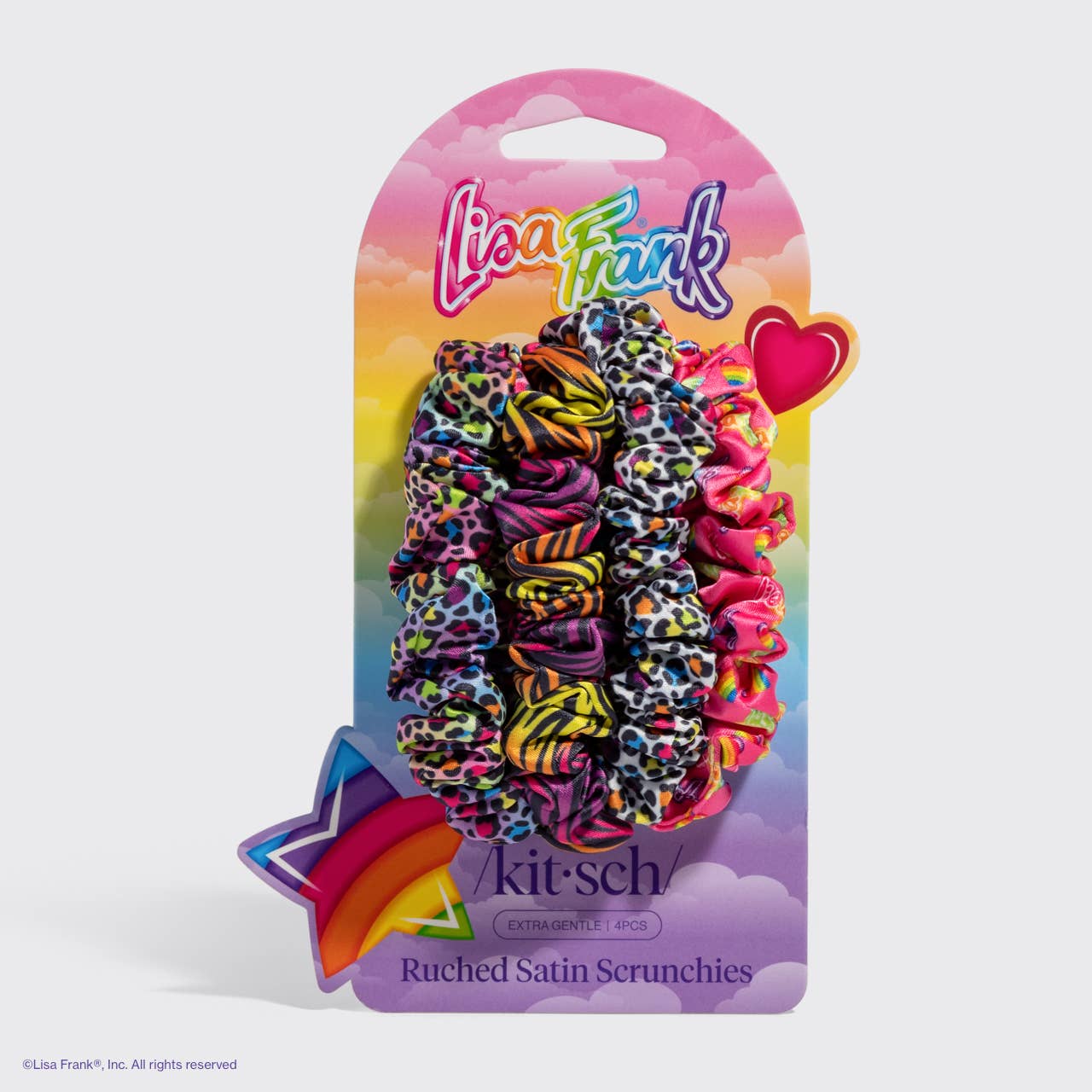 Lisa Frank x Kitsch Ruched Scrunchies