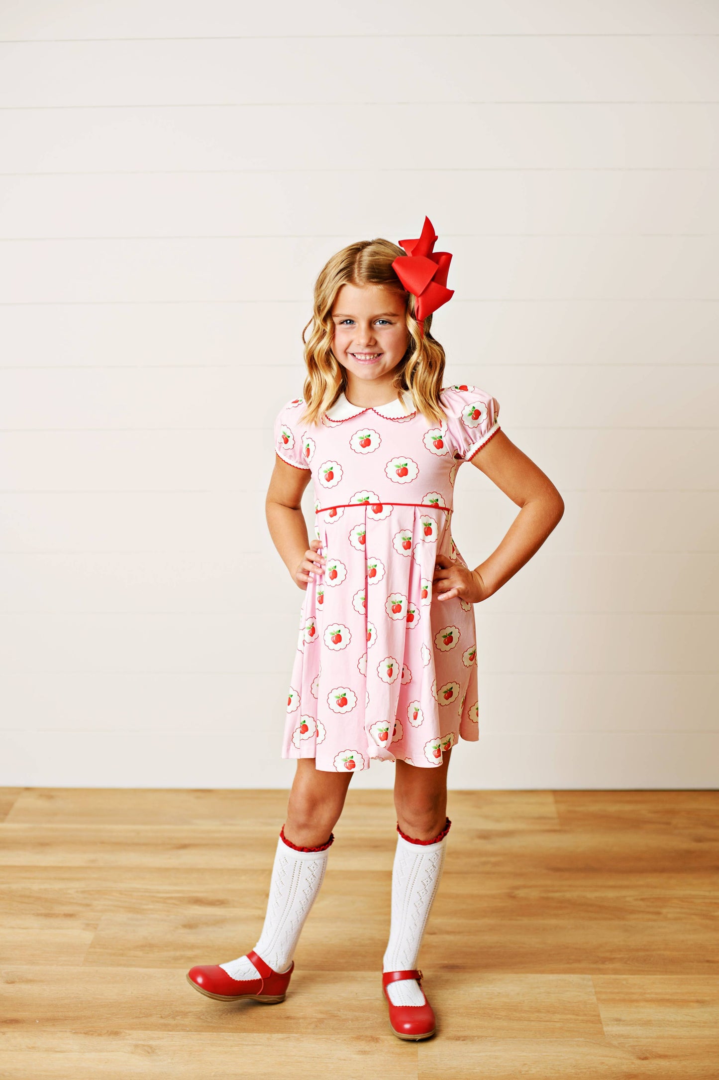 Pretty in Pink Apple Dress