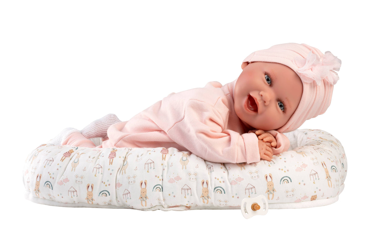 Newborn Doll Mimi with Bed Cushion (16.5)