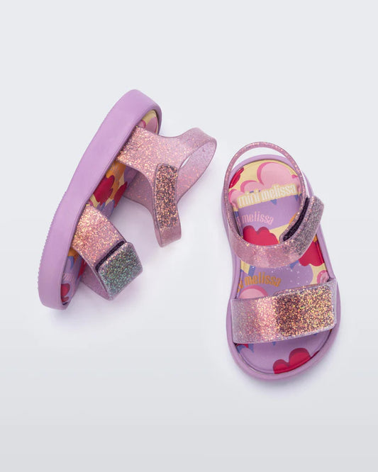 Jump Print Baby // Lilac Glitter