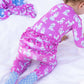 Gabi Ruffled Ruffled Zippered Footie