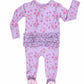 Sylvie Ruffled Ruffled Zippered Footie