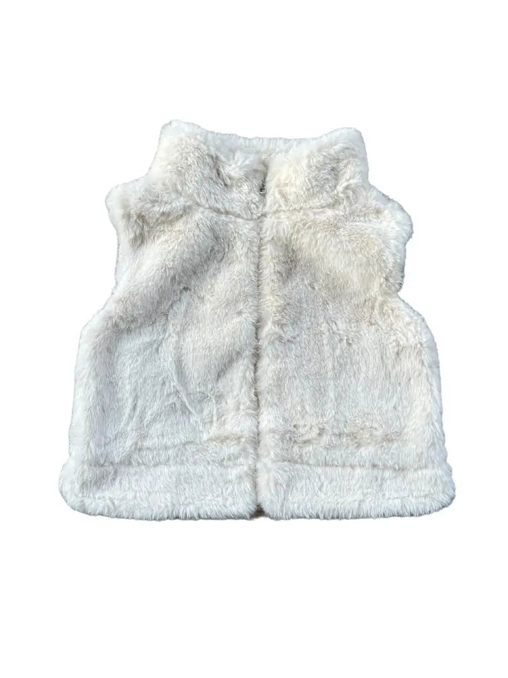 Fur Vest // Cream