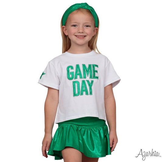 Green and White and Blue and White "Game Day" T-Shirt