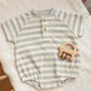 Terry Henley Romper // Sky Stripe