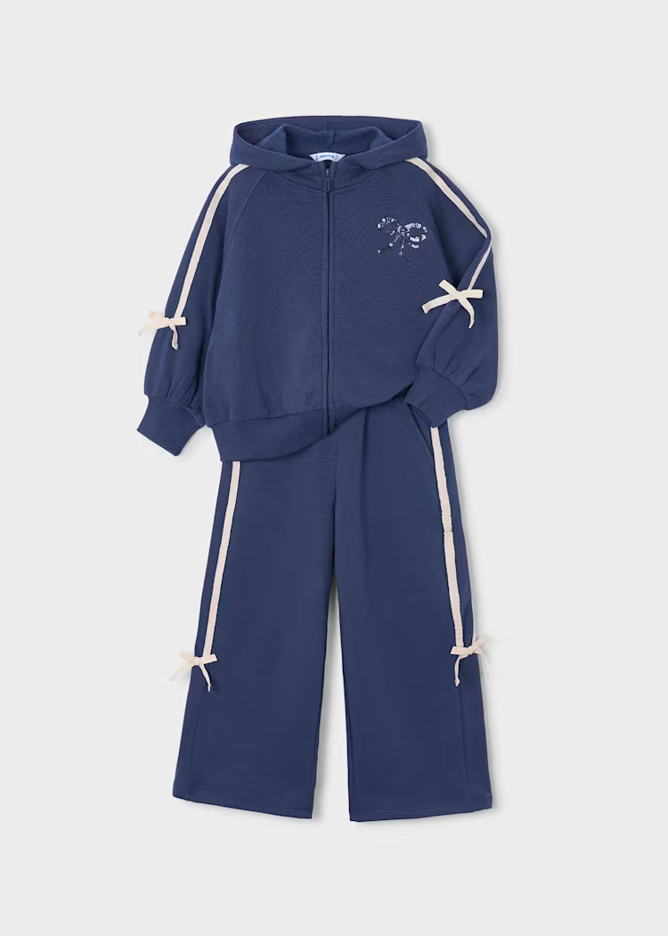 Wide Leg Track Suit // Navy 4814-70