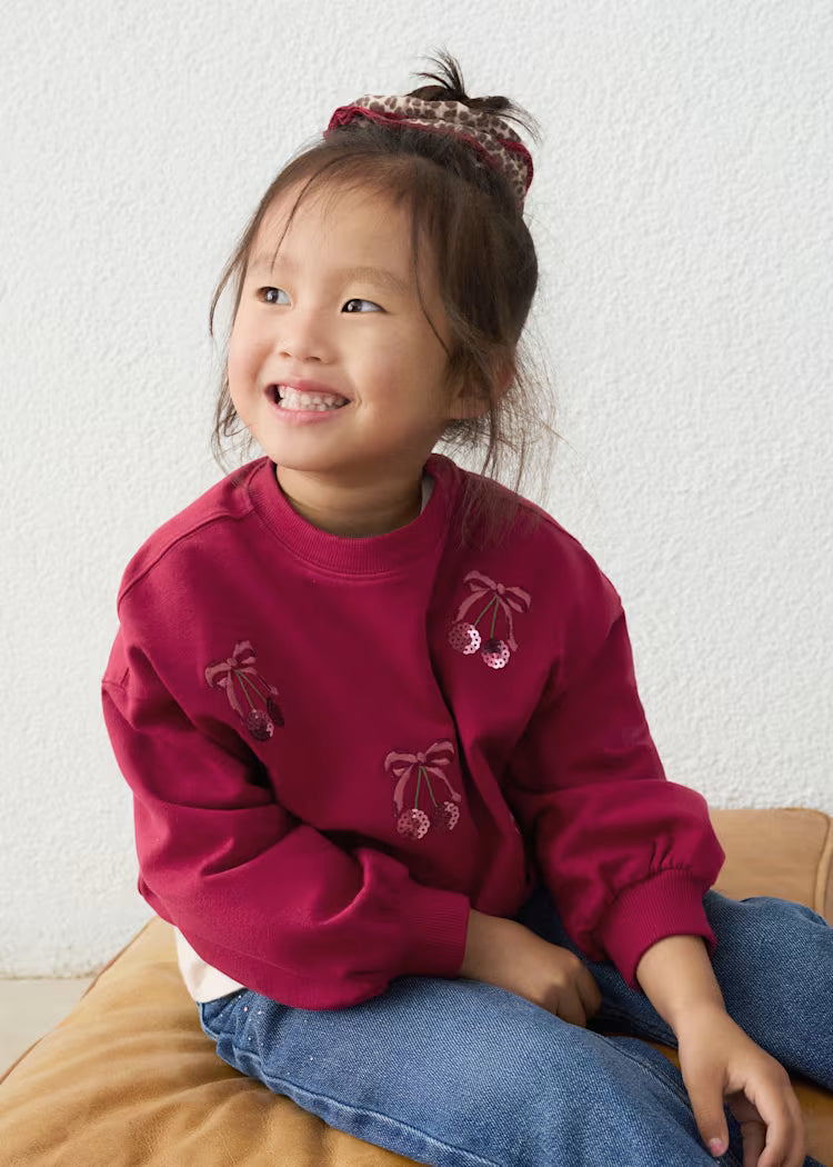 Maroon Cherry Sweatshirt // 4405-74