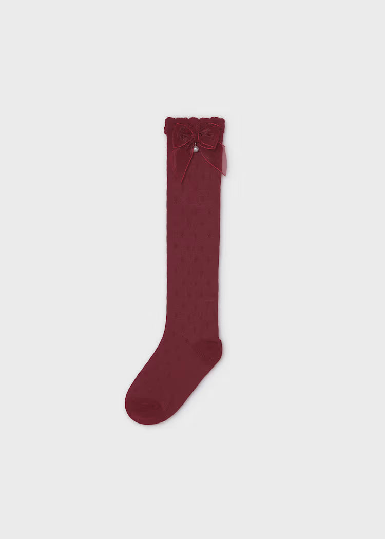 Knee High Socks // Cranberry 10290-73