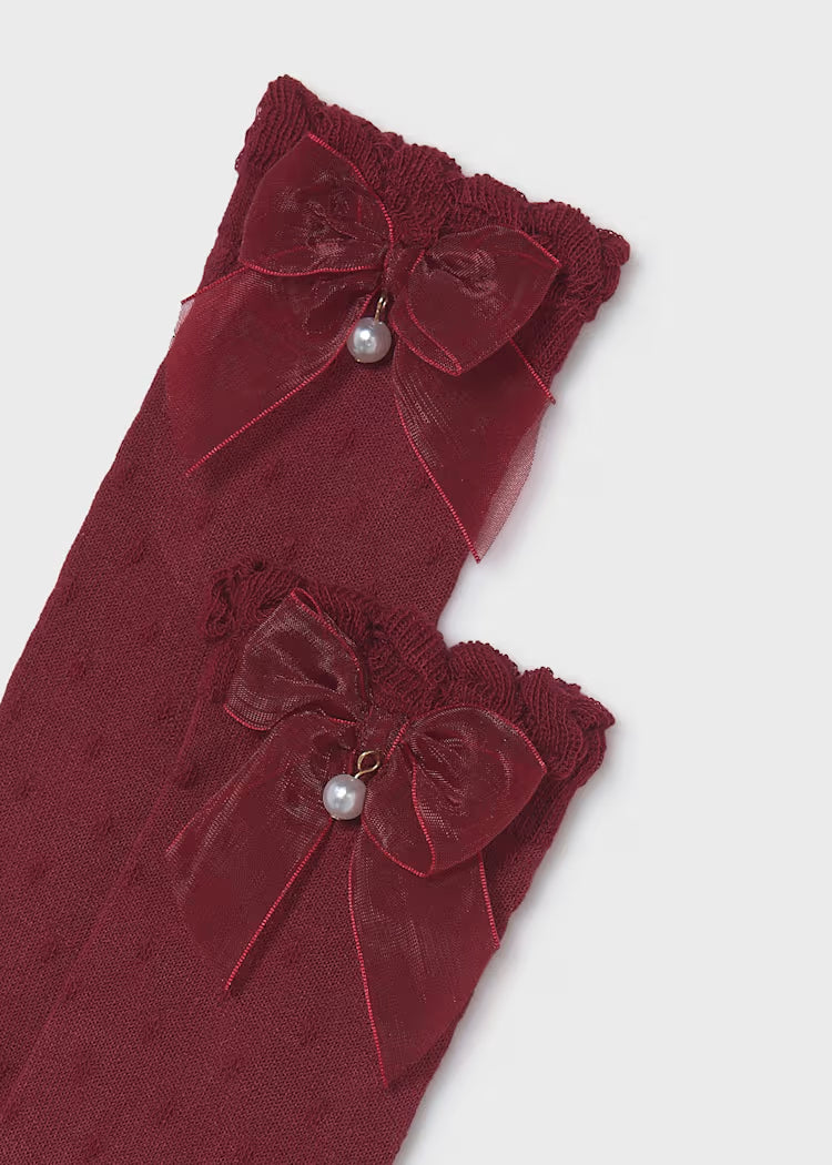 Knee High Socks // Cranberry 10290-73