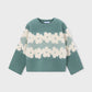 Teal Floral Sweater // 4317-42