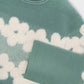 Teal Floral Sweater // 4317-42