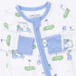 Golf Carts Blue Convertible Romper