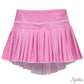 Hot Pink Striped mini pleat skort