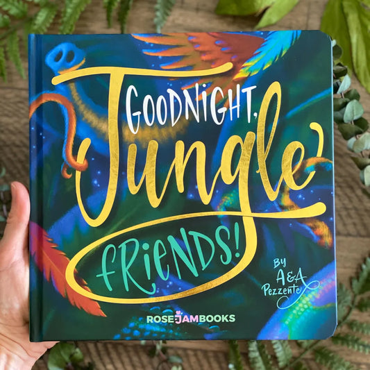 Book titled 'Goodnight, Jungle Friends!' by Rose Jam Books 
