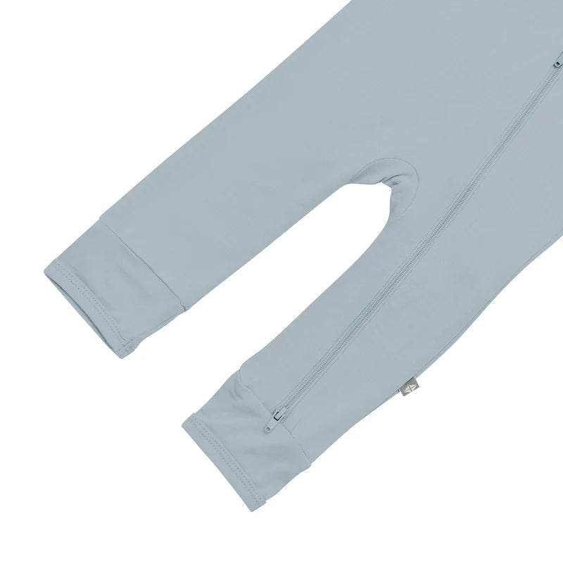 Bamboo Zipper Coverall // Fog