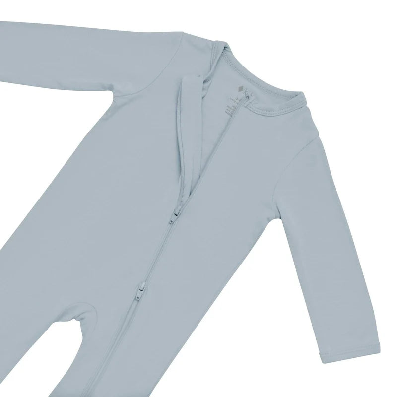 Bamboo Zipper Coverall // Fog