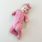 Bamboo Zipper Coverall // Apple Blossom