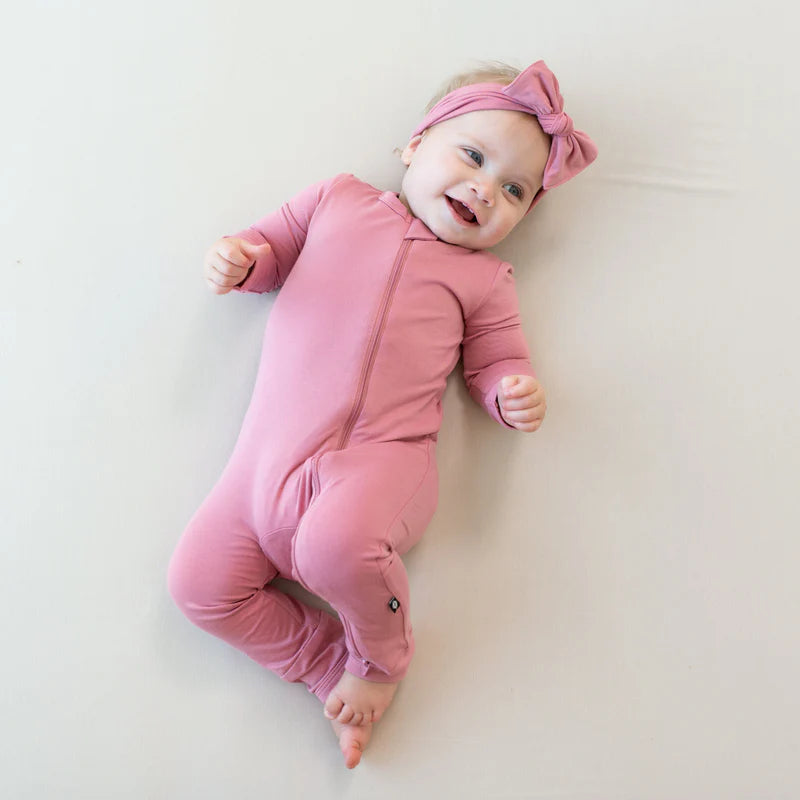 Bamboo Zipper Coverall // Apple Blossom