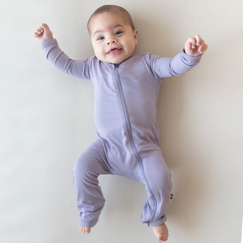 Bamboo Zipper Coverall // Taro