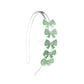 Headband with green bow 