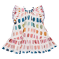 Colorful dress with a Paint brush pattern