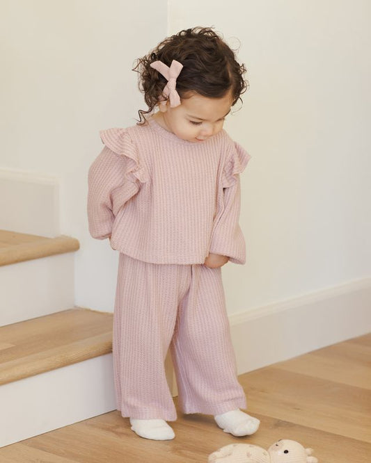 Ruffle Cozy Set // Rose