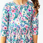 Vivid Garden 3/4 Sleeve Pocket Twirl Dress