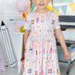 Colorful Cotton Back to School Dress 