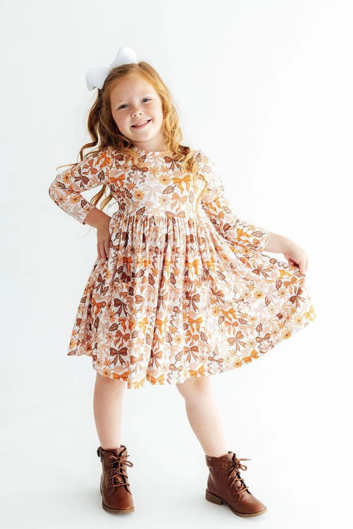 Fall Harvest Pocket Twirl Dress