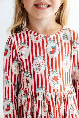 Santa's Sweet Shoppe Ruffle Twirl Dress