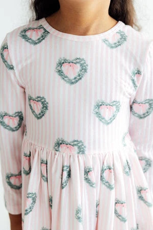 Christmas Charm Ruffle Twirl Dress