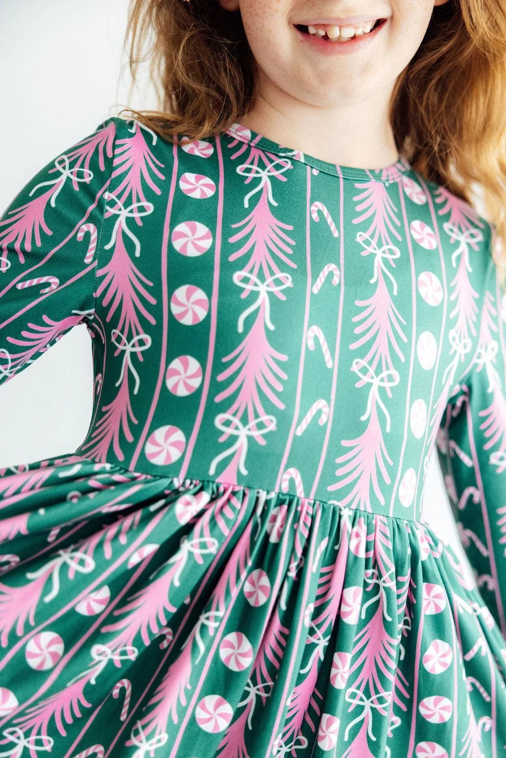 Christmas Treats L/S Ruffle Twirl Dress